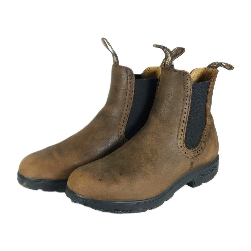 Blundstone 1351 Women's US7,5 UK5 Rustic Brown Leather Pull On Chelsea Boots